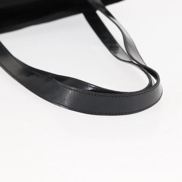 CELINE Tote Bag Nylon Enamel Black Gold - Picture 7 of 12